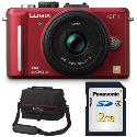 Panasonic GF1 Red Digital Camera Body plus Free System Bag and 4GB Memory Card