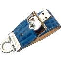 Prestigio 4GB USB Drive - Blue Leather