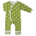 Green Spotty Kimono Romper