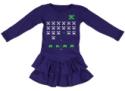 Jolly Invaders Skater Dress - Violet size 1-2yrs