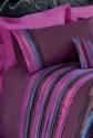 Taffeta Pleat Plum Duvet Set