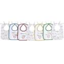  I Love Mummy & Daddy Bibs - 7 Pack
