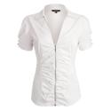 White zip through shirt