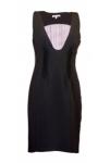 Quin and Donnelly Black Poly Pinafore Dress
