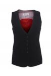 Quin and Donnelly Black Crepe Waistcoat