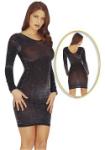 Long Black Glitter Dress