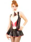 Office Girl Corset Top, Tie & Collar