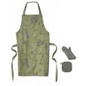 Sonoma Organic Apron, Potholder, Mitt in Grass