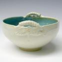 White Dragonfly Serving bowl