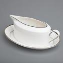 Fine china platinum band sauce boat stand