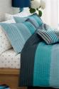 Teal Pintuck Throw