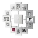 stainless steel photoframe clock