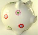 Gisela Graham Graphic Circle Piggy Bank