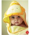 Baby hooded bath towel