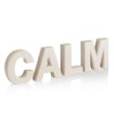 Calm Letters Cream Figurine