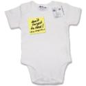 post-it note babygro