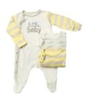 Full length sleepsuits 3 pk 0-3 mths