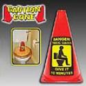 Toxic Gases Toilet Caution Cone