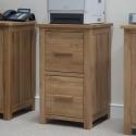 Eton Solid Oak Furniture Two Drawer Filing Cabinet