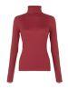 Burgundy Ribbed Turtle Neck Long Sleeve Top Read m