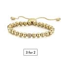 SIMPLICITY BRACELET - GOLD (SNOWBALL DESIGN)