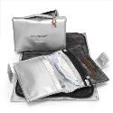 Nappy wallet and changing mat- Silver/ Charcoal