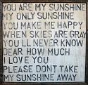 You are my sunshine folk art