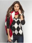 Argyle V-Neck Sweater