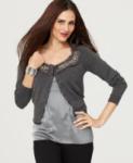 INC International Concepts Sweater, Beaded Chiffon