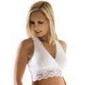 White Carriwell Lace Feeding Bra - Large