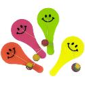 Smiley Paddle Balls - 4 Pack