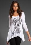 Lauren Moshi Minnie Mouse Draped Tee