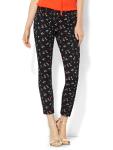 THE AUDREY ANKLE PANT - STRAWBERRY PRINT