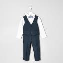 Mini Boys Navy Suit Outfit