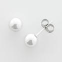 Silver Ball Earings