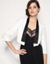 ASOS Tailored Contrast Lapel Cropped Tux Blazer