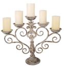 Vintage style metal candelabra