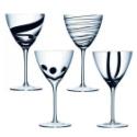 Black Jazz Wine Glasses