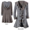 Reversable Hood Ruffle Jacket