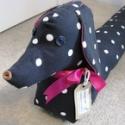 Vintage Style Sausage Dog Draught Excluder 