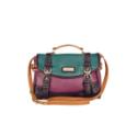 Colour block satchel