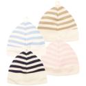 Navy Stripe Organic Hat (3-6m)