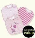 3 Pack - Pure Cotton Assorted Bibs
