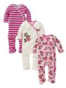 Ladybird Rose Print Sleepsuits (3 pack) 3-6 months