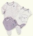 3 Piece Petit Bebe Pure Cotton Bird Starter Set