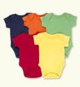 5 Pack - Pure Cotton Assorted Bodysuits 3-6 months