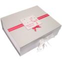White Cotton Cards Baby Shower A4 Keepsake Box (Pi