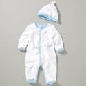 Velour Sleepsuit with Hat