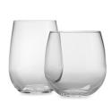 Stemless wine glasses - red