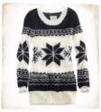 AERIE SNOWFLAKE FAIR ISLE TUNIC